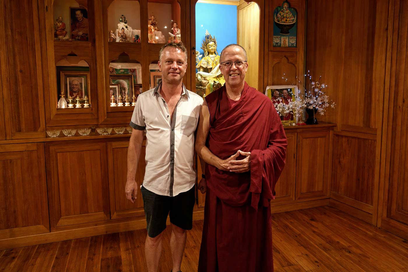 David Martin aux côtés de Jampa Ludrup.